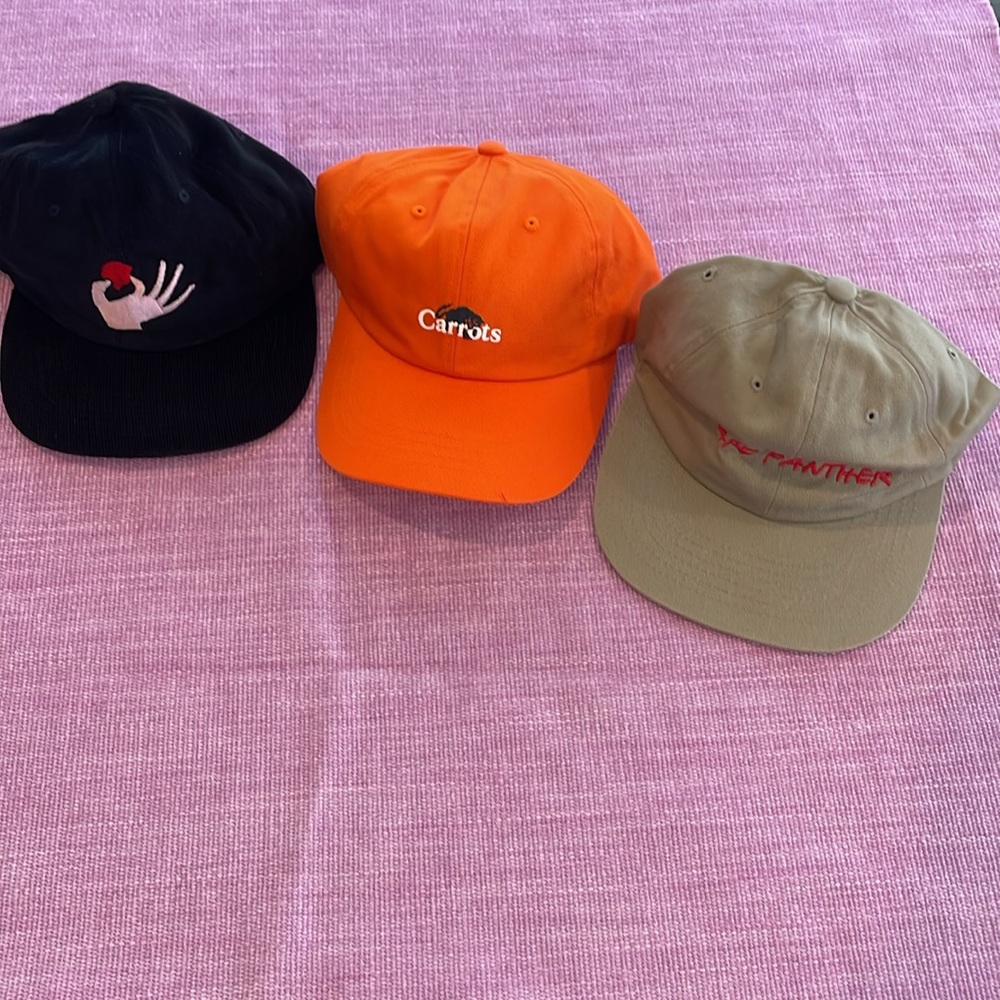 Set of 3 baseball caps. All new.